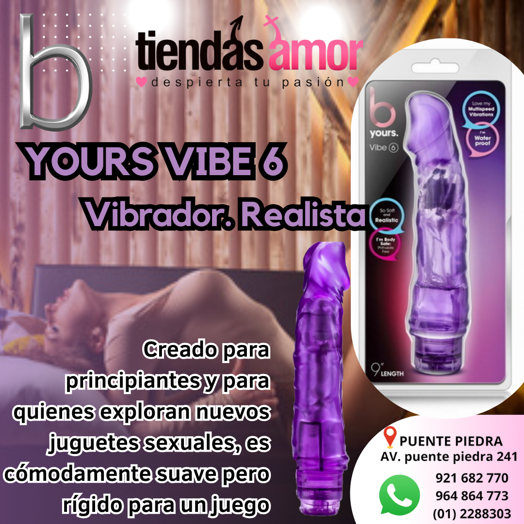 El B Yours Vibe 6 sacudirá tu mundo. B Yours Vibe 6 es un vibrador realista whatsapp c 921 682 770- 969 889 888 -964 864 773